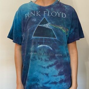 Liquid Blue Pink Floyd Dark Side of the Moon Tee - Blue